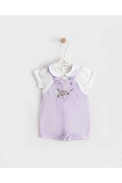 MİMBOKİDS 2-Piece Jumpsuit Set with Bodysuits for Baby Girl