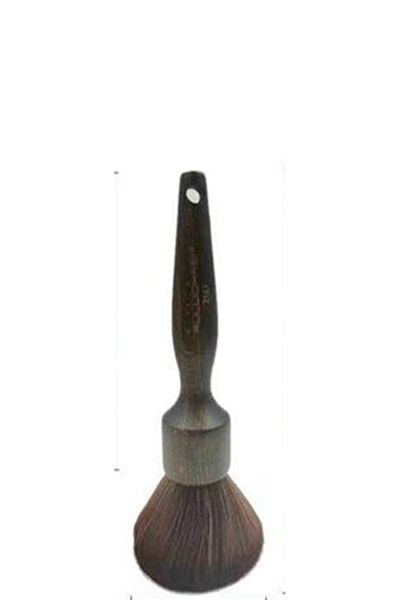 Nano Absolute Nape Brush Wooden Drawstring Nape Hair and Beard Hair Cleaning Brush for Barbers and Hairdressers
