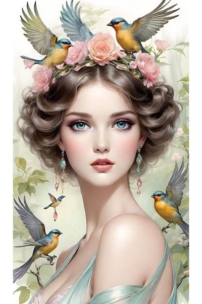 dialands 35x60cm DM203 Model for Women and Birds