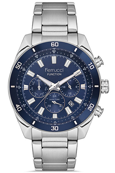 Ferrucci Men's Watch - Steel Case Handle, Waterproof Stainless Steel, Interio...