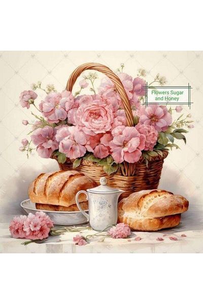 dialands FLOWERS IN KITCHEN - 50x50 cm, DM217