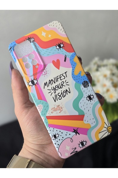 SUPER FRAME حافظة هاتف شفافة مطبوعة متوافقة مع هاتف Xiaomi Redmi Note 11S - N...