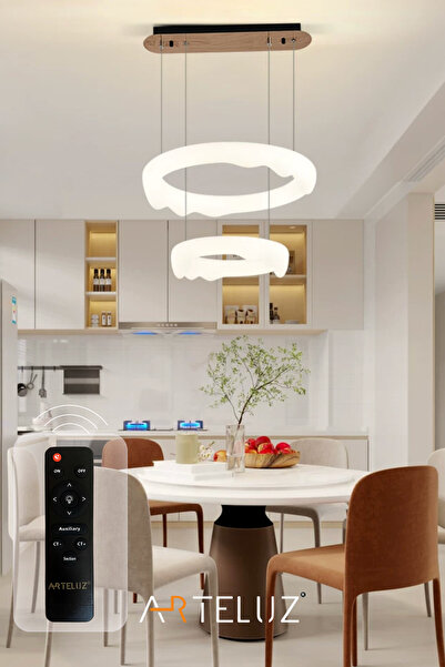 ARTELUZ LUXURY PINTEREST MODEL MODERN SARKIT ÇİFT KATLI AVİZE (50+35 CM)