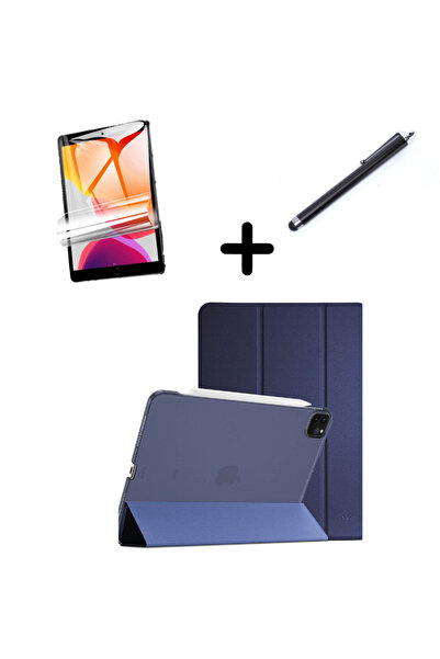 UnDePlus Apple Ipad Pro 11 1. 2. 3. 4. Nesil Kılıf Set Pu Deri Smart Tablet K...