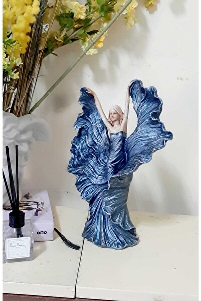 HAND DEKOR Elbiseli Dans Eden Kadın Heykel Biblo