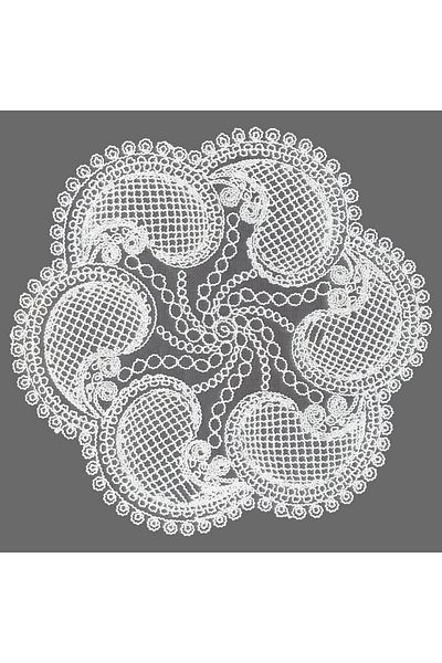 CAMİNHO DA LUA Placemat Design Special Broderie Supla Nehir Set Masa Si Prezentare Suport Zestre Crema
