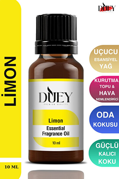 DUEY Limon Uçucu Yağ Buhurdanlık Yağı Difüzör Esansı Oda Kokusu Esansı Hava N...