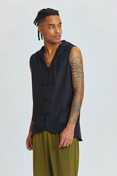 Clandestino Πουκάμισο με κουκούλα μαύρο