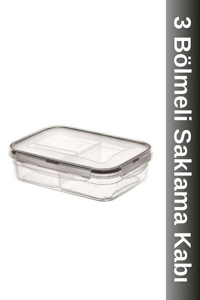 Viyalente Fresh Box 3 Compartment Lc-530 Storage Container 3 Pieces