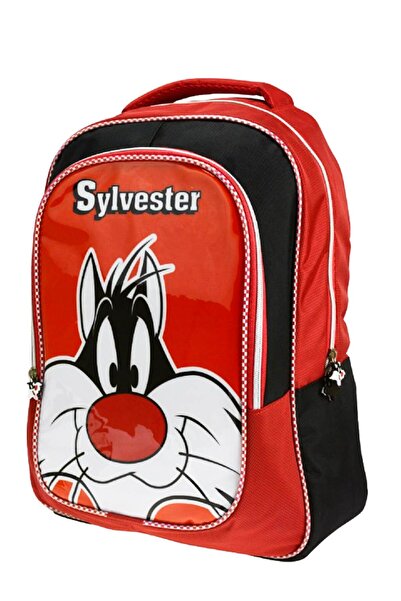 Looney Tunes Sylvester Red Black Primary School Bag (Boy) /