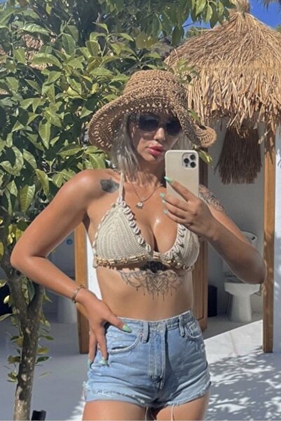 scyllastore Σετ μπικίνι με φυσικές κοχύλιες και λεπτομέρειες από χάντρες