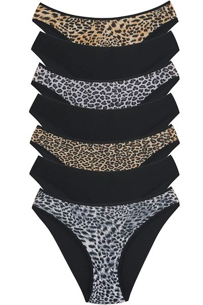 Newlilla 18001-6 7-teiliges Leo In Love Bikini-Höschen-Set für Damen V10