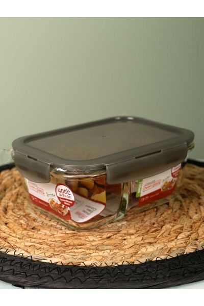 Viyalente Lock & Lock Airtight Glass Storage Container 700 ml| 400°C Safe as Heat