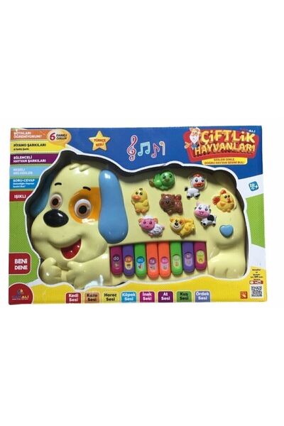 Can Toys Köpekli Türkçe Müzikli Eğitici Piyano Hayvan Seslı 3278
