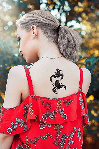 BP Tattoo Geçici Akrep Dövmesi 5 Parça Unisex Tattoo