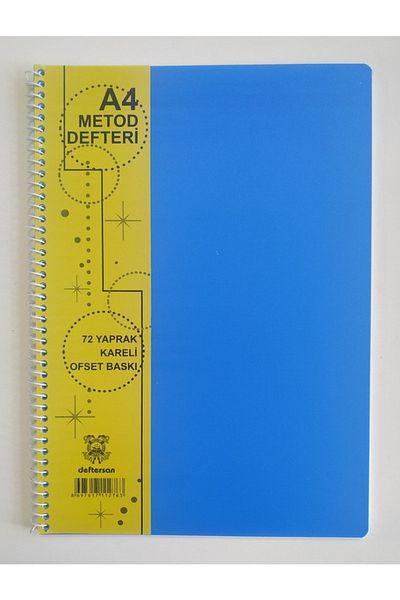 DEFTERSAN A4 72 Sheets Checkered Plastic Pp Cover