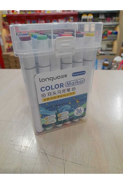 Languo Twinn Double Ended Marker Pen Set of 36 in Special Box
