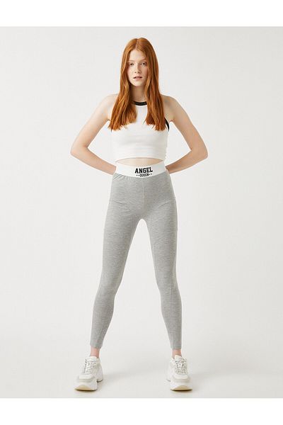 Koton Tights with Slogans