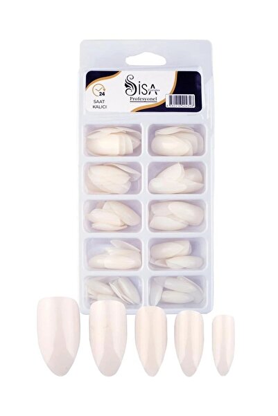 SİSA Cosmetics Sisa Profesyonel 100'lü Kutulu Badem Beyaz Takma Tırnak / Kırı...