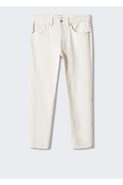 MANGO Man Ben model tapered cropped jean