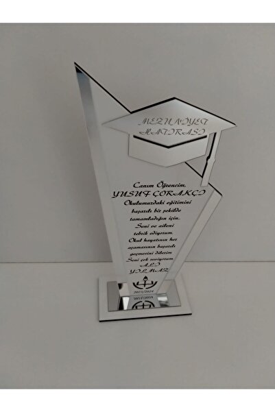 Genel Markalar Okul Mezuniyet Hartırası Plaket Kişiye Özel Bilgilerinizle 3 L...