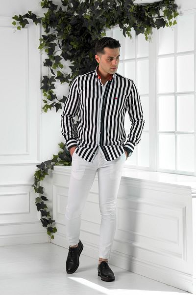 Paul Martin Canadian Paul Martin Men's Regular Fit Striped Shirt
