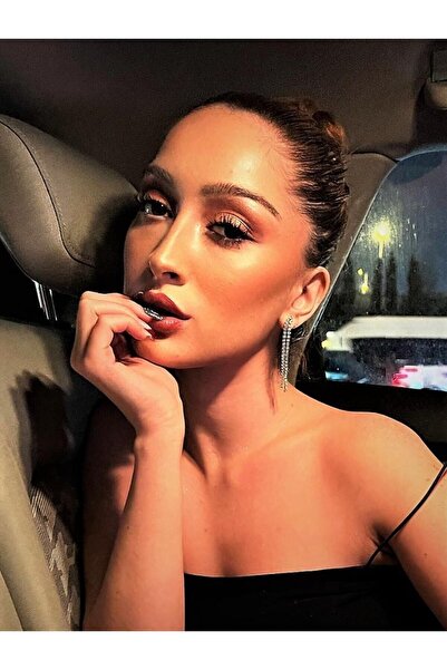 TÜKKAN ACCESSORİES Zirkon Taş 2 Sıra Su Yolu Abiye Küpe-stk112