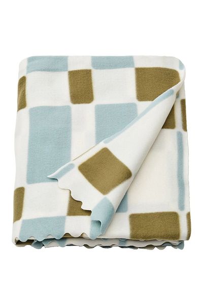 IKEA SVARTFIBBLA white-blue-green 120x160 cm cover