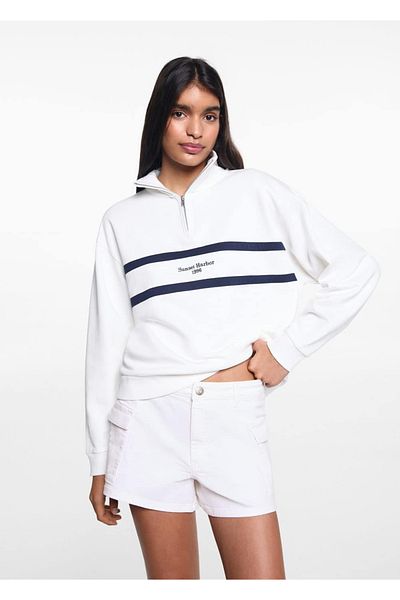 Mango Teen White Shorts for Kids