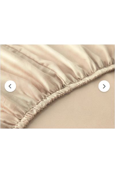 Ecosse Fitted Fitted Sheet 100% Cotton Double Ivory & 160x200 30 Cm Pillowcase (2 pcs.)