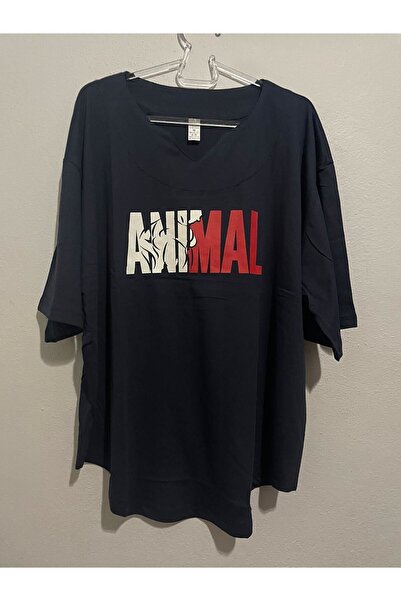 Animal ANİMAL OVERSİZE T-SHIRT (RENK ÇEŞİTLİ)-Lacivert - XLarge