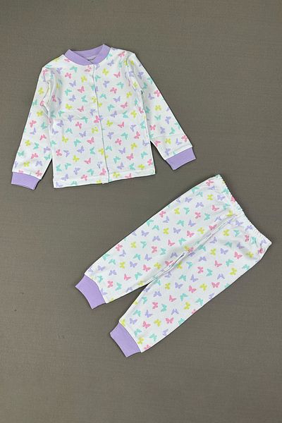 Peki Baby Buy 5 Pay 4 Newborn Soft Combed Cotton Butterfly Pattern Front Fencing Pajamas Set 14575