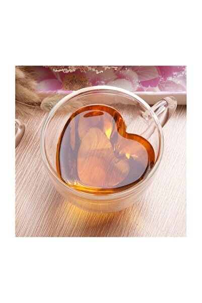 MİMOZA PARK Mimosa Heart Double Walled Layered Mug Glass (175 ml) Fma08474
