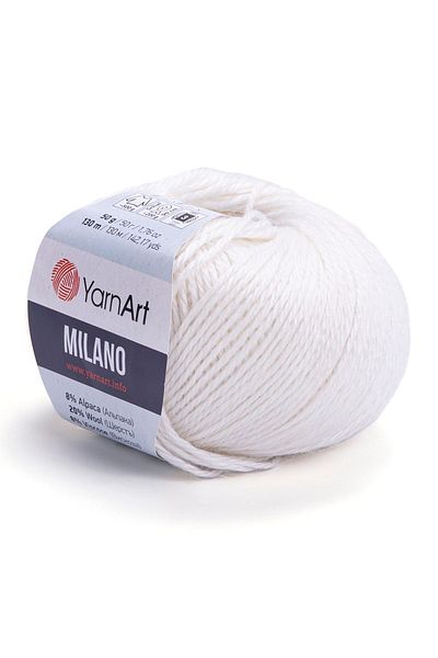 Yarnart Milano - Πλεκτό Νήμα Χειρός Λευκό-851