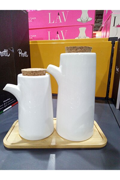 Decorland Yağlık Sirkelik Ahşap Stantlı 2 Li Set
