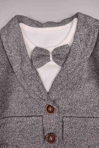 Peki Buy 5 Pay 4 Baby Boy Without Sardon Twin Cotton Bow Tie Wooden Knitted Pocket Cover Detail Set 14883