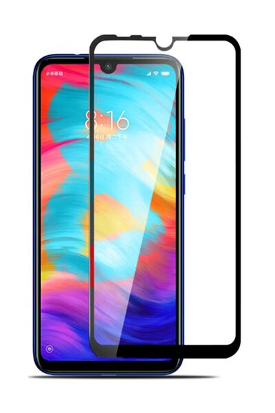 FiberAksesuar Xiaomi Redmi Note 8 9d Tam Kaplayan Koruma Kavisli Kırılmaz Cam