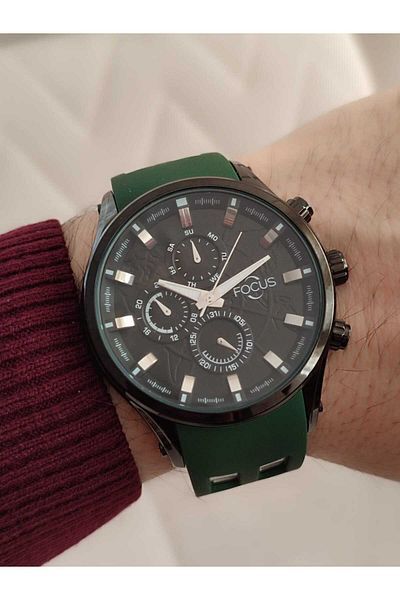 Focus Silicone Cord Men's Wristwatch Function 1963