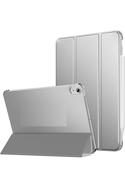 MOBAX Apple Ipad Air 4 10.9" Pu Deri Smart Case A2072 A2316 A2324 A2325 Gri K...