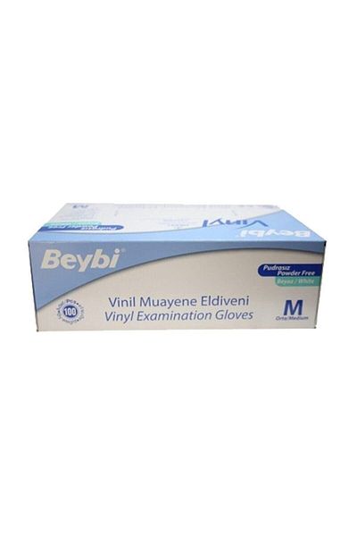 SAĞLIK DURAĞI sağlıklı yaşam Beybi Powder-Free Vinyl Gloves Box of 100