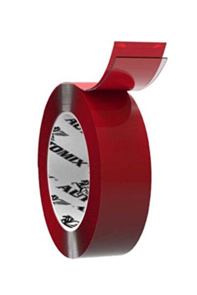 Universal Tablo Çerçeve Için Yapıştırma Silikonlu Çift Taraflı Bant Şeffaf 18 Mm X 2 M.