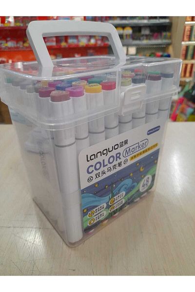 Languo Twinn Double Ended Marker Pen Set of 48 in Special Box