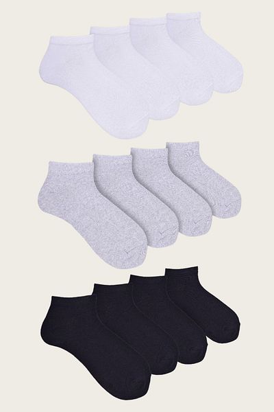 Belyy Socks Ανδρικές πολύχρωμες κάλτσες μποτάκια 12 συσκευασιών