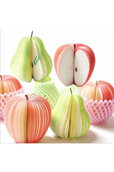 RICHIE Mini dekoratif meyve notluklar bloknotluk meyve not kağıtları süs eşya...