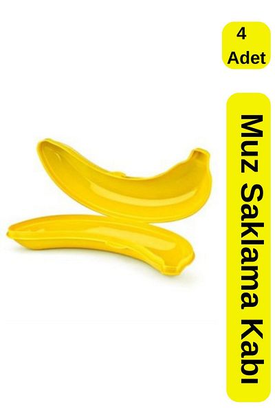 Viyalente 500 ml Fru-veg Banana Storage Container Set of 4
