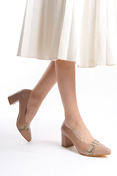 Makosen Comfort Makosen Hakiki Deri Kadın Topuklu Ayakkabı