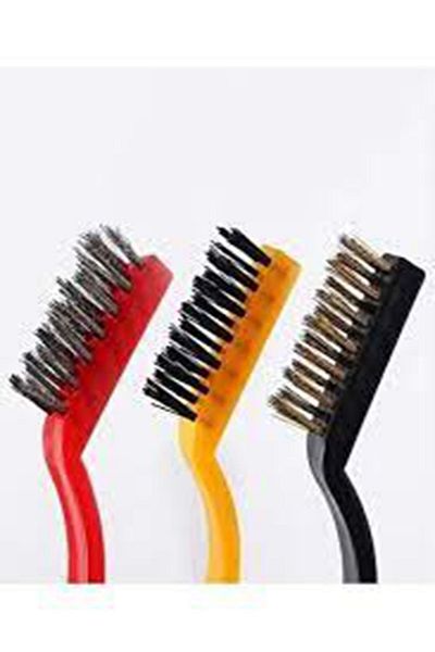BySevil 3-Piece Copper-Steel-Plastic Wire Brush Set - Airfryer and Stove Oven Grill Cleaning Rust Removal and Oil Cleaning