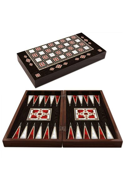 Star Oyun Star Pearlescent Polyester Antique Pearlescent Backgammon