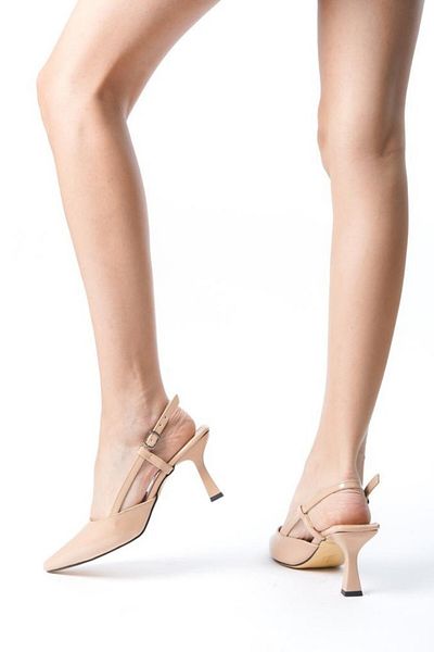 SEREL35SHOES Pantofi cu toc pentru femei de sezon nou - cataramă de 8 cm, bară cu spatele deschis