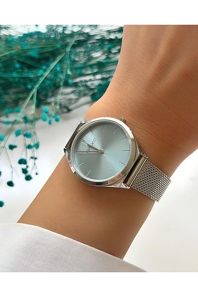 Ferrucci FERRUCCİ WOMEN'S WRIST WATCH (SILVER) WICKEL CORD